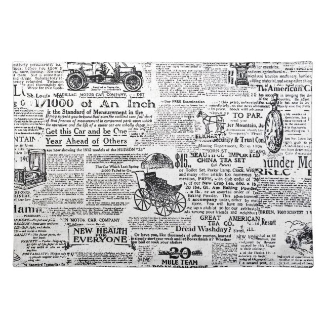 Newspaper Placemat (Front)
