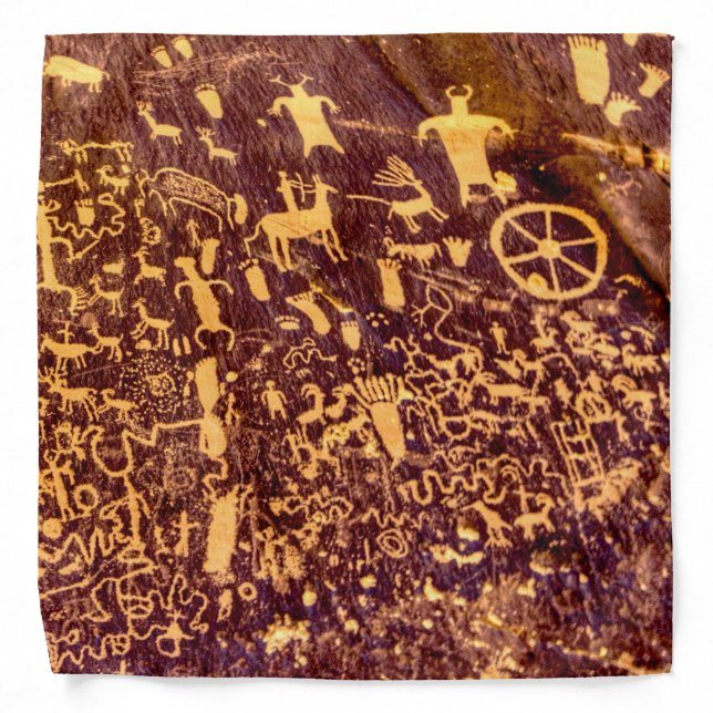 Newspaper Rock American Indian Utah Bandana (Front)