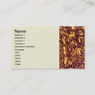 Newspaper Rock American Indian Utah Business Card