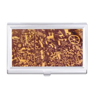 Newspaper Rock American Indian Utah Business Card Case