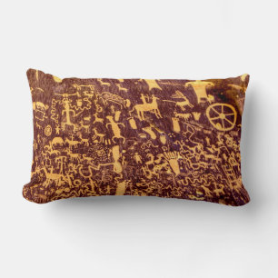 Newspaper Rock American Indian Utah Lumbar Pillow