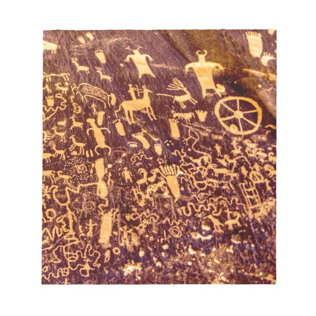 Newspaper Rock American Indian Utah Notepad (Front)