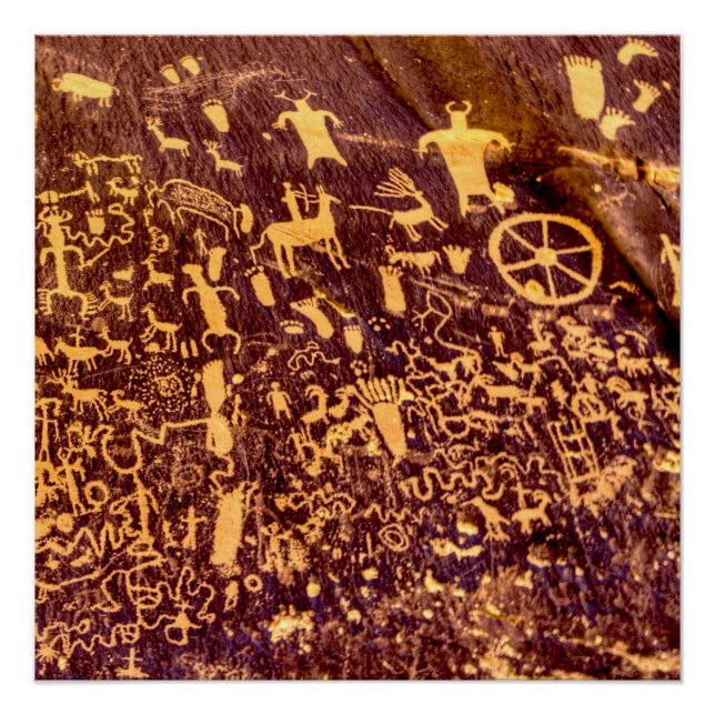 Newspaper Rock American Indian Utah Poster (Front)