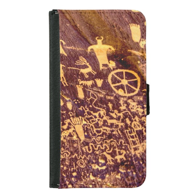 Newspaper Rock American Indian Utah Samsung Galaxy Wallet Case (Front)