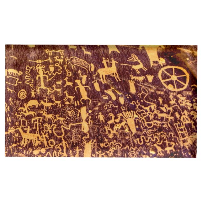 Newspaper Rock American Indian Utah Table Card Holder (Front)