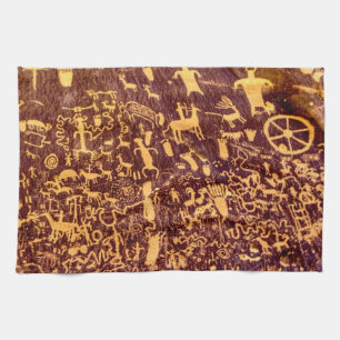 Newspaper Rock American Indian Utah Towel