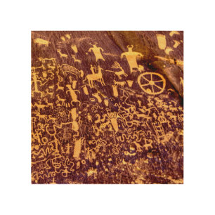 Newspaper Rock American Indian Utah Wood Wall Art