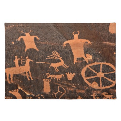 Newspaper Rock Petroglyph Panel _ Utah Placemat