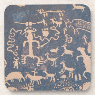 Newspaper Rock Petroglyphs Beverage Coaster
