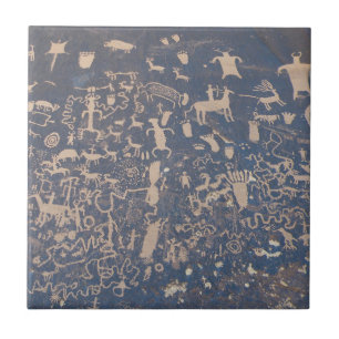 Newspaper Rock Petroglyphs Ceramic Tile