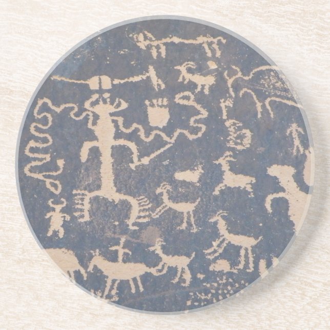 Newspaper Rock Petroglyphs Coaster (Front)
