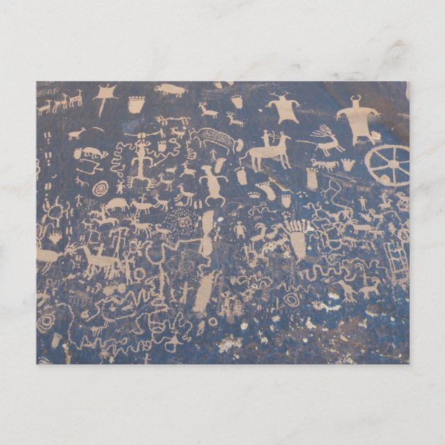 Newspaper Rock postcard (Front)