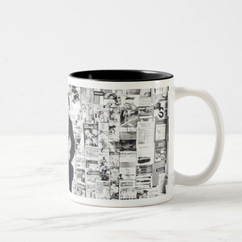 Newspaper salesman c1960 Two_Tone coffee mug