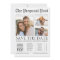 Newspaper Style Fun 3 Photos Save the Date