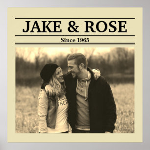 Newspaper Style (Personalize Photo & Text) Poster