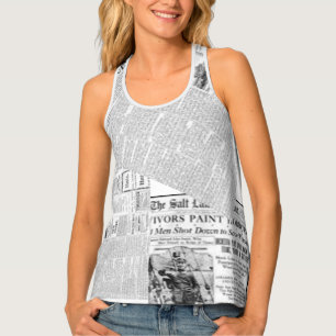 Newspaper Tank Top