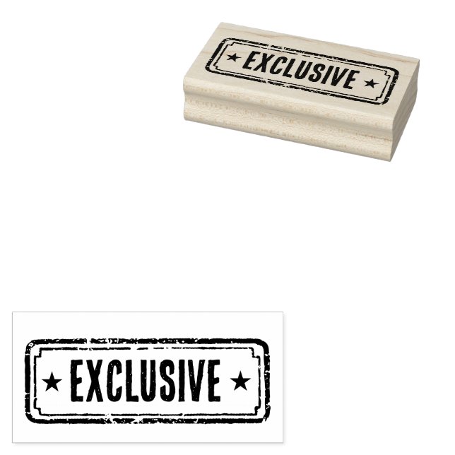 Newspaper Themed Distressed Exclusive Rubber Stamp (Stamped)