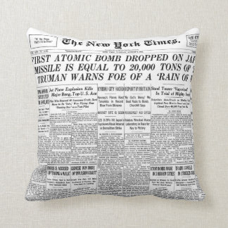 newspaper throw pillow