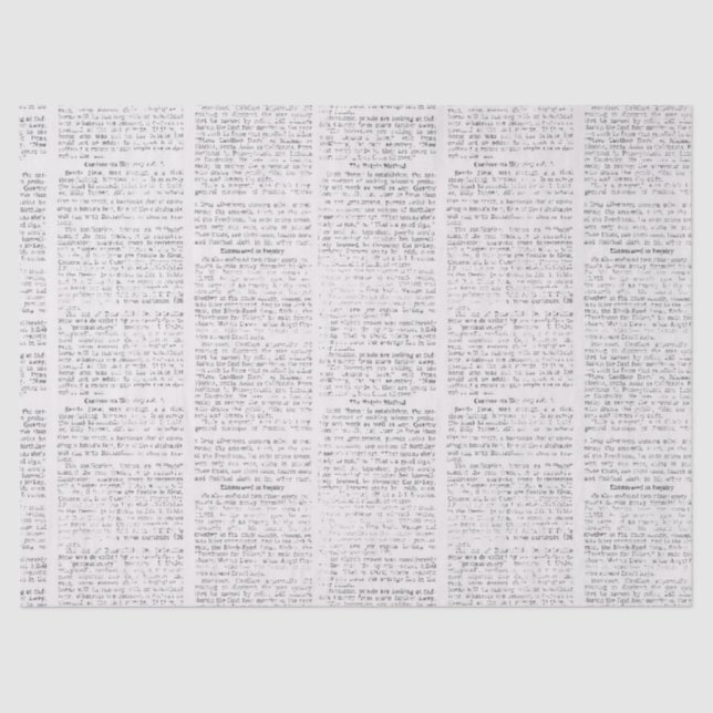 Newspaper Tissue  Tissue Paper (Front)