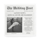 Newspaper Unique Fun Facts Photo Wedding