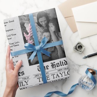 Newspaper Unique Fun New Year Photo