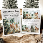 Newspaper Unique Fun What A Year Photo Christmas Holiday Card<br><div class="desc">Celebrate the highlights of your year with our unique "What A Year" Christmas photo holiday card. Designed in a modern newspaper style, this card offers a creative way to share your favorite memories and milestones. With customizable sections for photos and captions, it’s perfect for showcasing everything that made this year...</div>