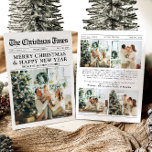 Newspaper Unique Fun What A Year Photo Christmas Holiday Card<br><div class="desc">Celebrate the highlights of your year with our unique "What A Year" Christmas photo holiday card. Designed in a modern newspaper style, this card offers a creative way to share your favorite memories and milestones. With customizable sections for photos and captions, it’s perfect for showcasing everything that made this year...</div>