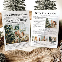 Newspaper Unique Fun What A Year Photo Christmas