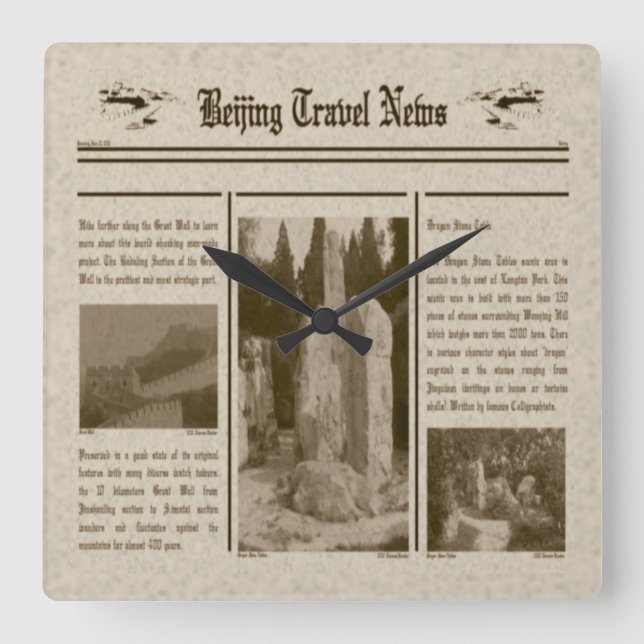Newspaper Wall Clock (Front)