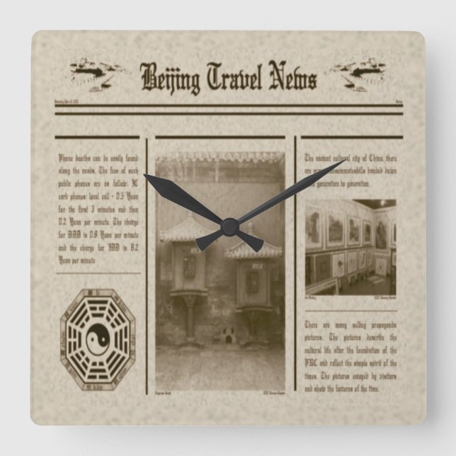 Newspaper Wall Clock (Front)