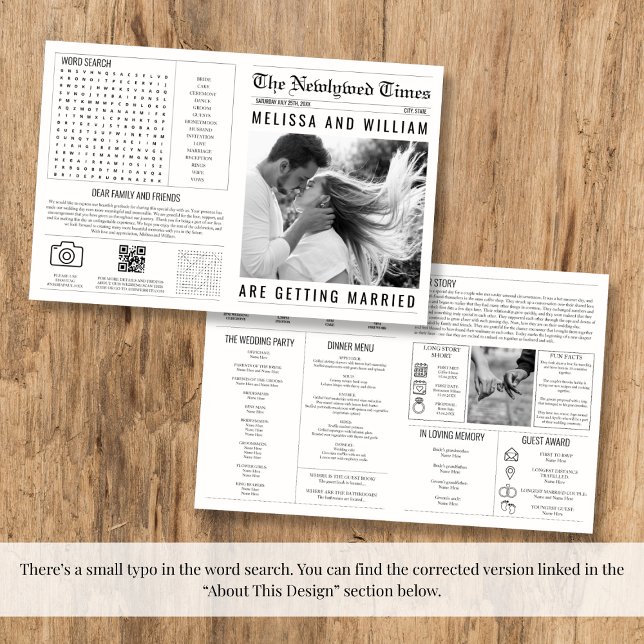 Newspaper Wedding Program Infographic Timeline (Newspaper Wedding Program Infographic Timeline)