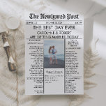 Newspaper Wedding Program Invitation<br><div class="desc">Newspaper Wedding Program Invitation</div>