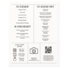 Newspaper Wedding Program Timeline Ceremony