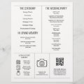 Newspaper Wedding Program Timeline Ceremony Flyer | Zazzle
