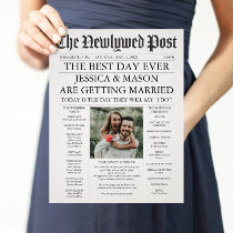Newspaper Wedding Program Unique Programs Flyer