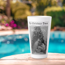 Newspaper What A Year Black White Photo Christmas