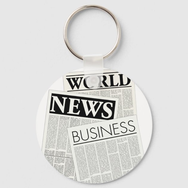 Newspaper keychain hot sale