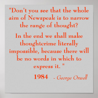 Newspeak Poster