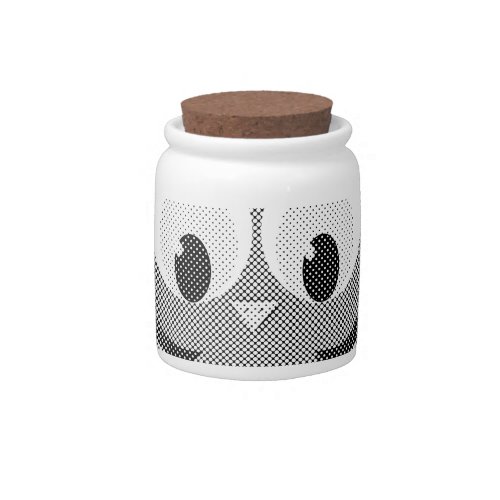 Newsprint Owl In Black And White Candy Jar