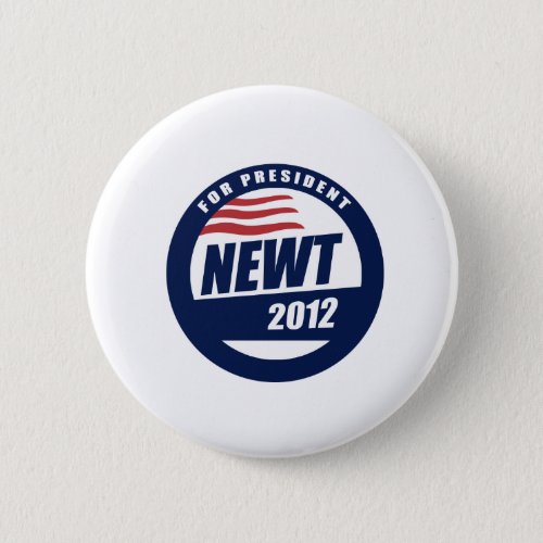 Newt 2012 pinback button