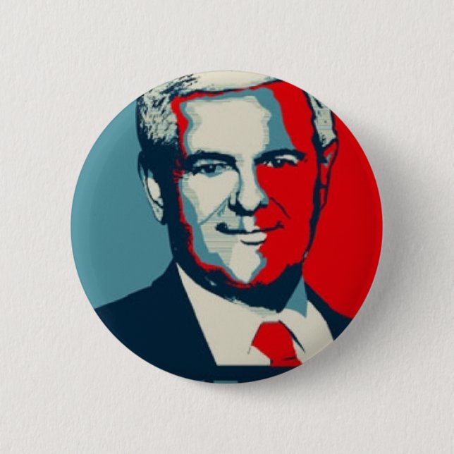Newt Gingrich 2012 Button (Front)
