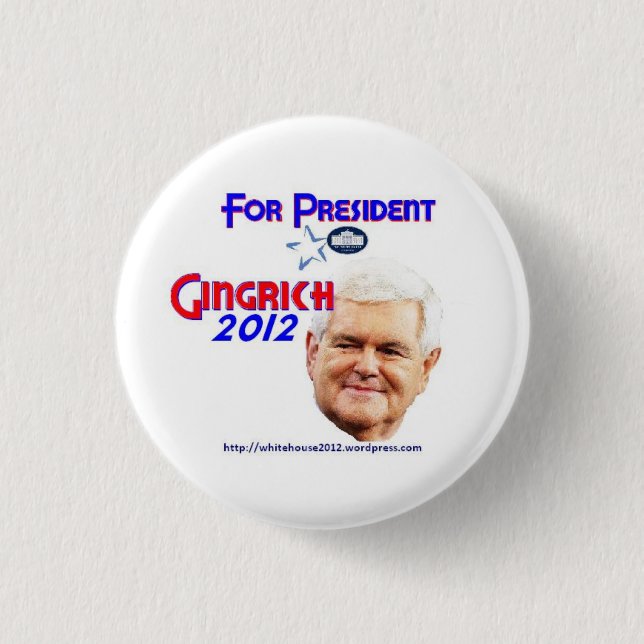 Newt Gingrich Campaign Buttons (Front)