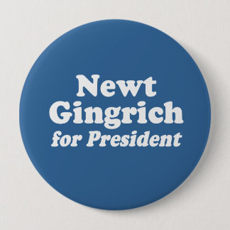 NEWT GINGRICH FOR PRESIDENT 2 PINBACK BUTTON