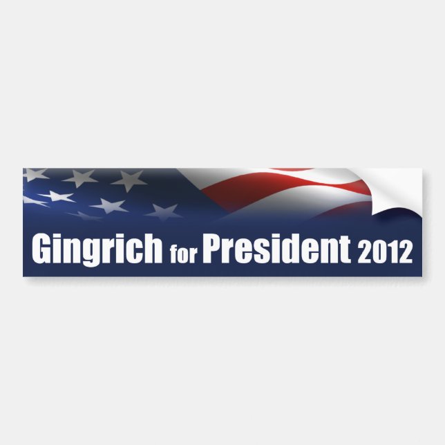 Newt Gingrich for President Bumper Sticker (Front)