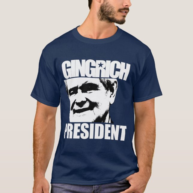Newt Gingrich President 2012 T-Shirt (Front)