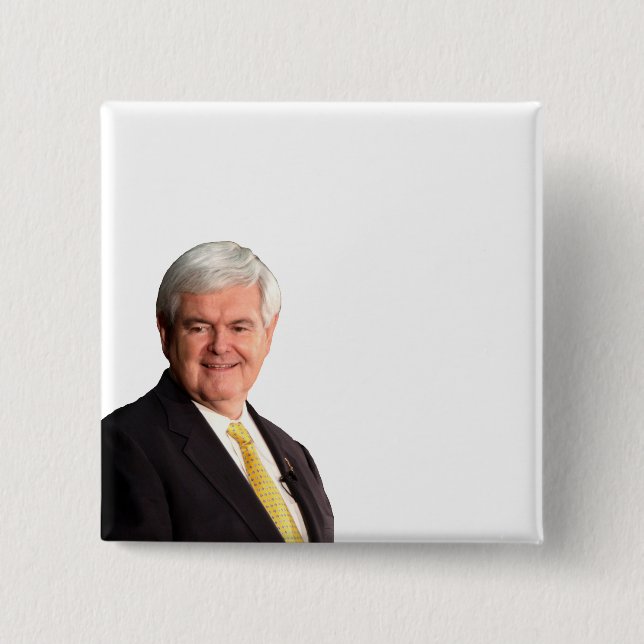 Newt Gingrich - Write Your Own Text Pinback Button (Front)