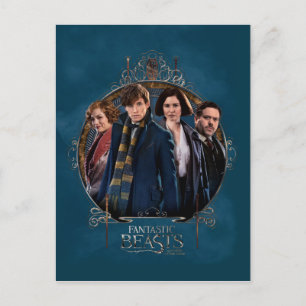 NEWT SCAMANDER™ and Company Art Nouveau Frame Postcard