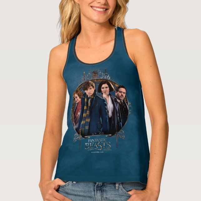 NEWT SCAMANDER™ and Company Art Nouveau Frame Tank Top (Front)
