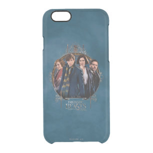 NEWT SCAMANDER™ and Company Art Nouveau Frame Clear iPhone 6/6S Case