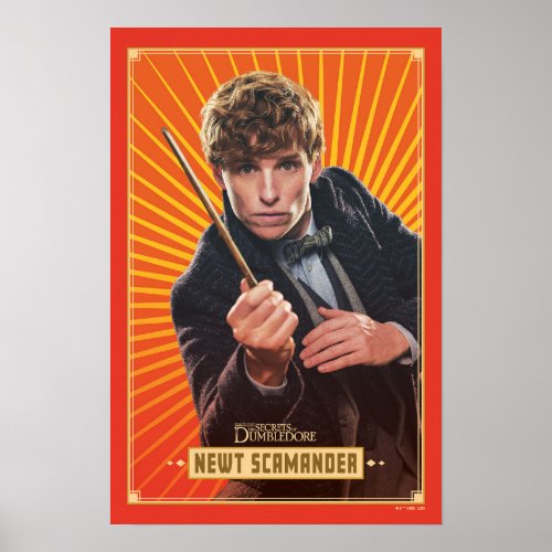 Newt Scamander Character Graphic Poster